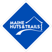 Maine Huts & Trails blue sign