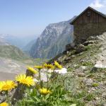 Grunhorn hut in Switzerland