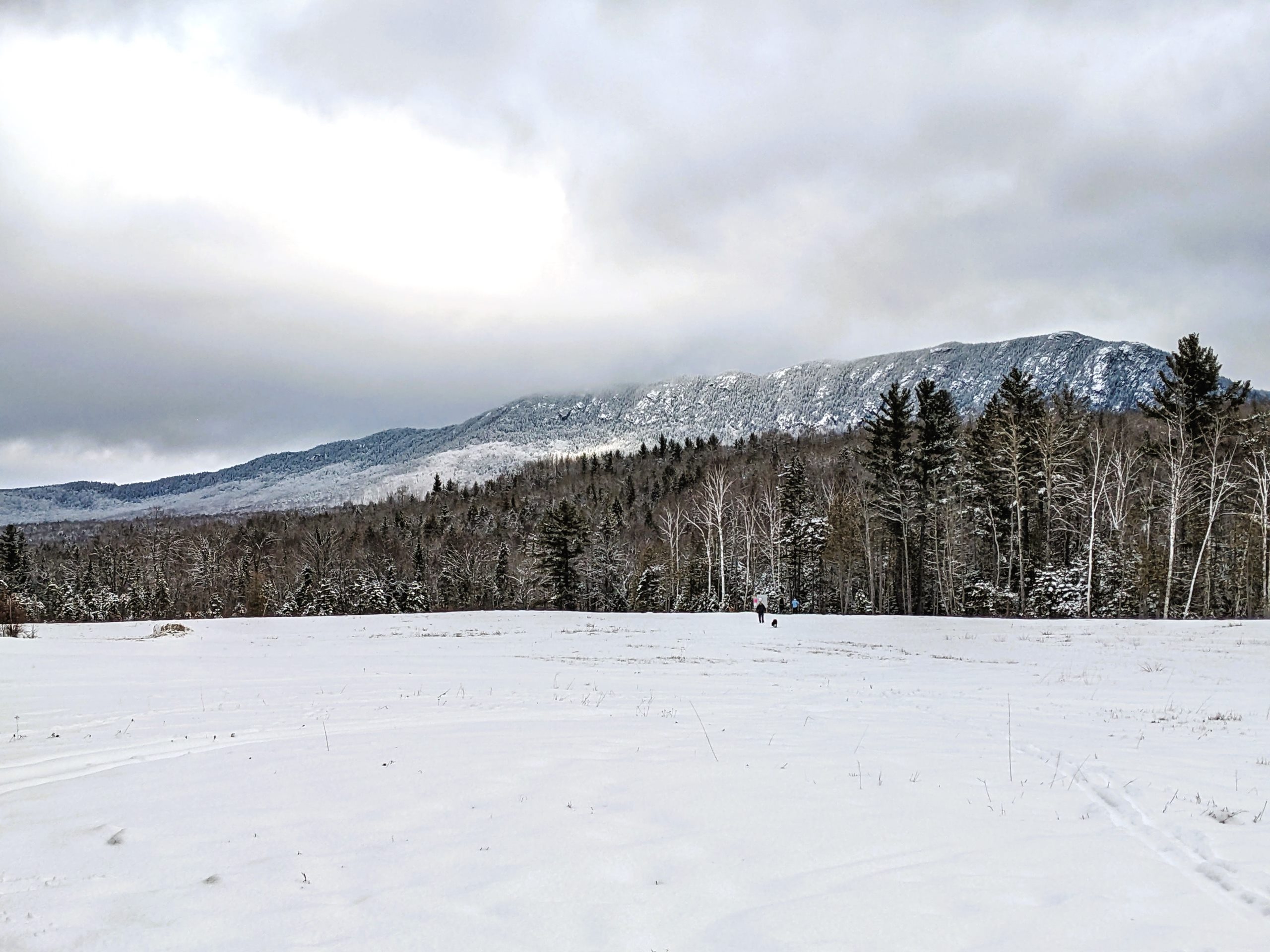 Airport Trailhead with the Bigelow Mountain Range