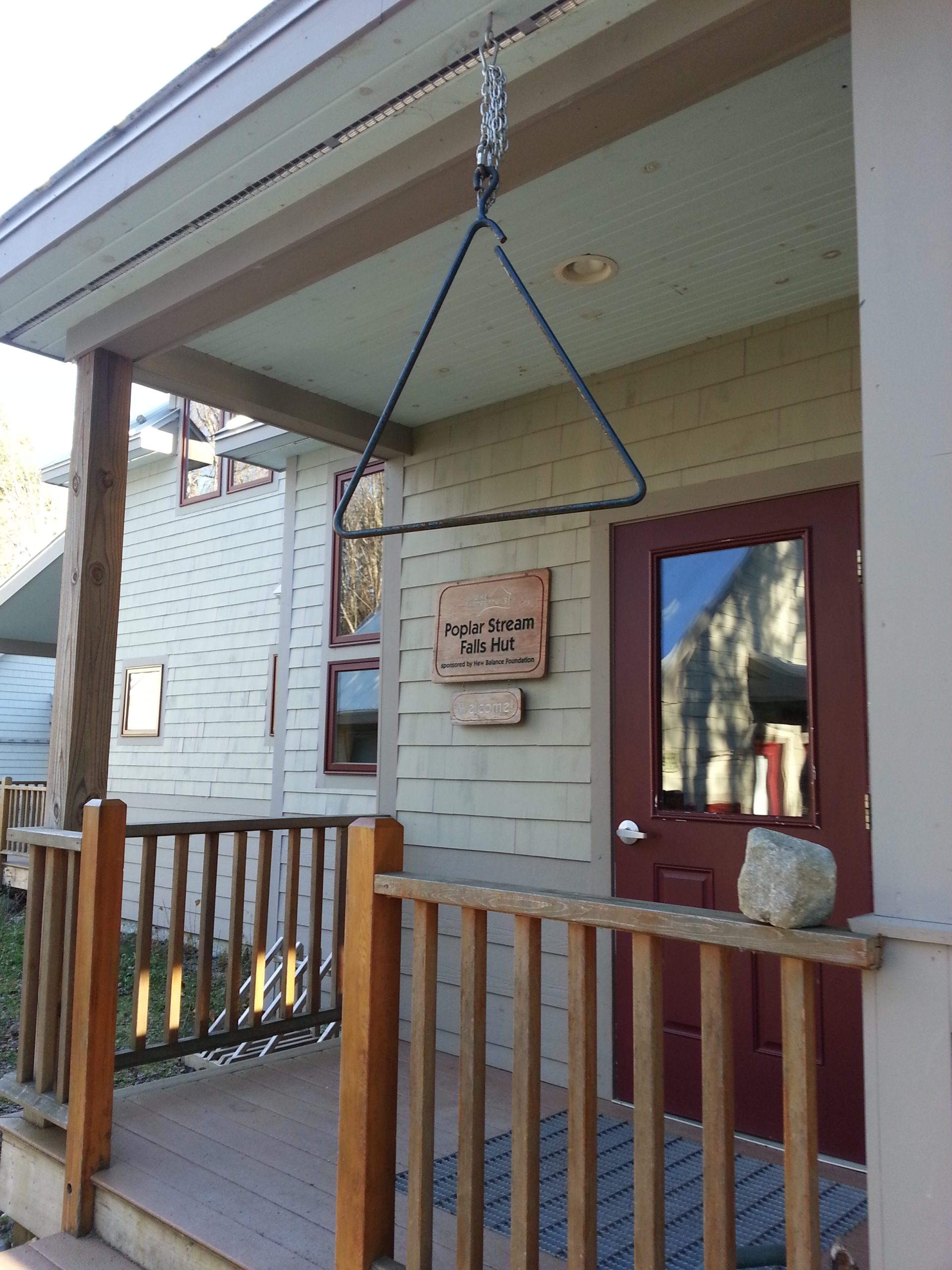 Front door of Poplar Hut