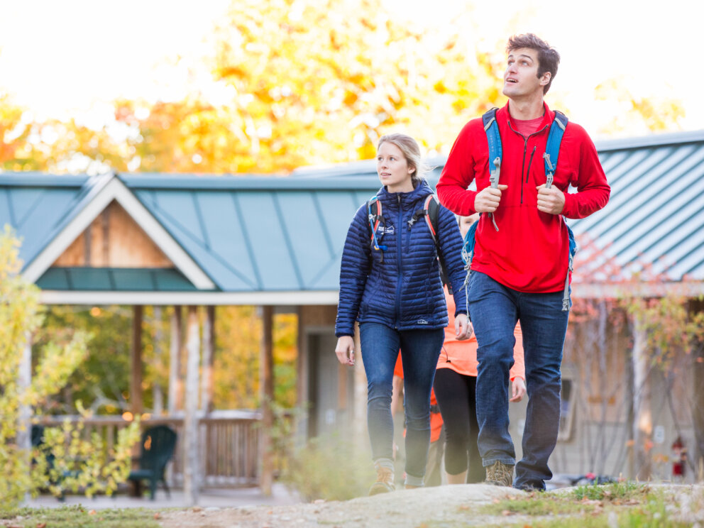 Fall hiking from Stratton Brook Hut.