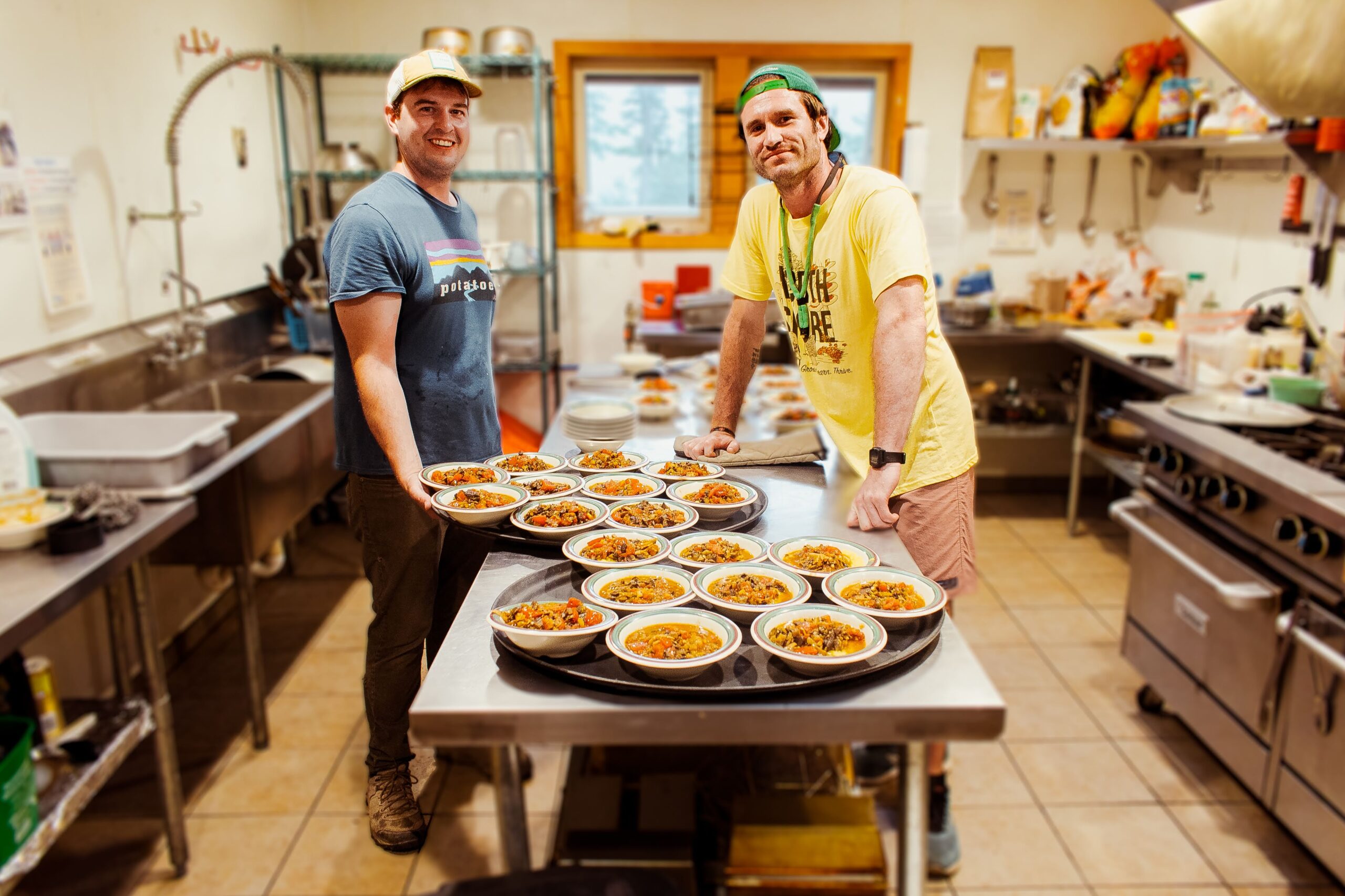 Dinner Prep at Stratton Brook Hut