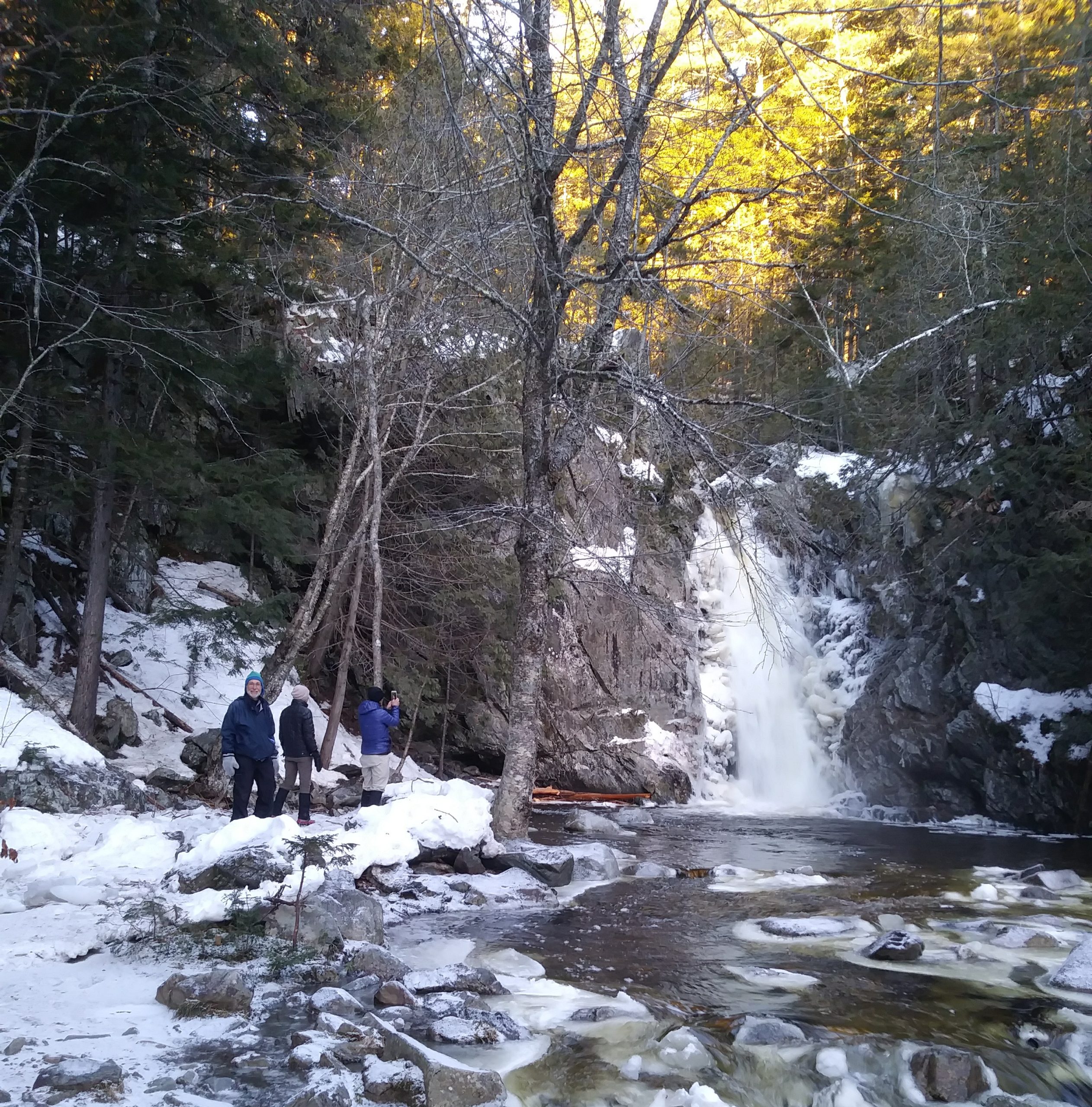 South Brook Falls in Winter.