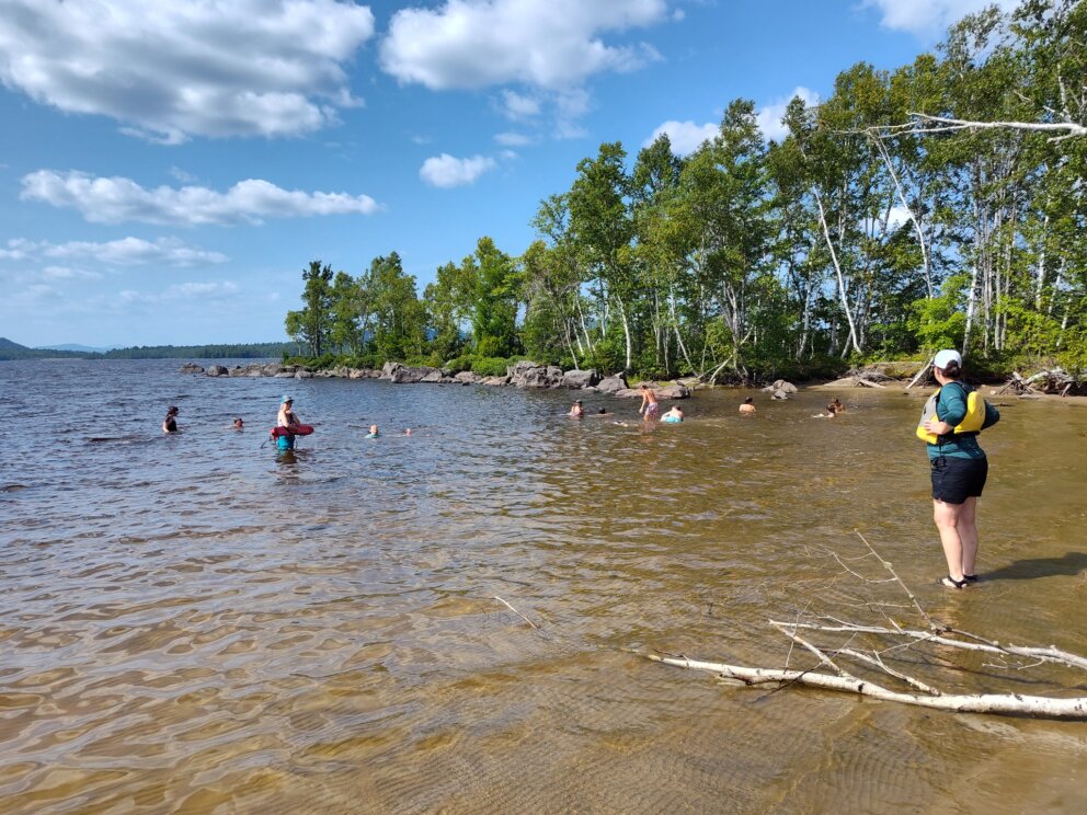 CVOAC youth group on Flagstaff Lake