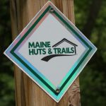 Maine Huts & Trail trail signage square