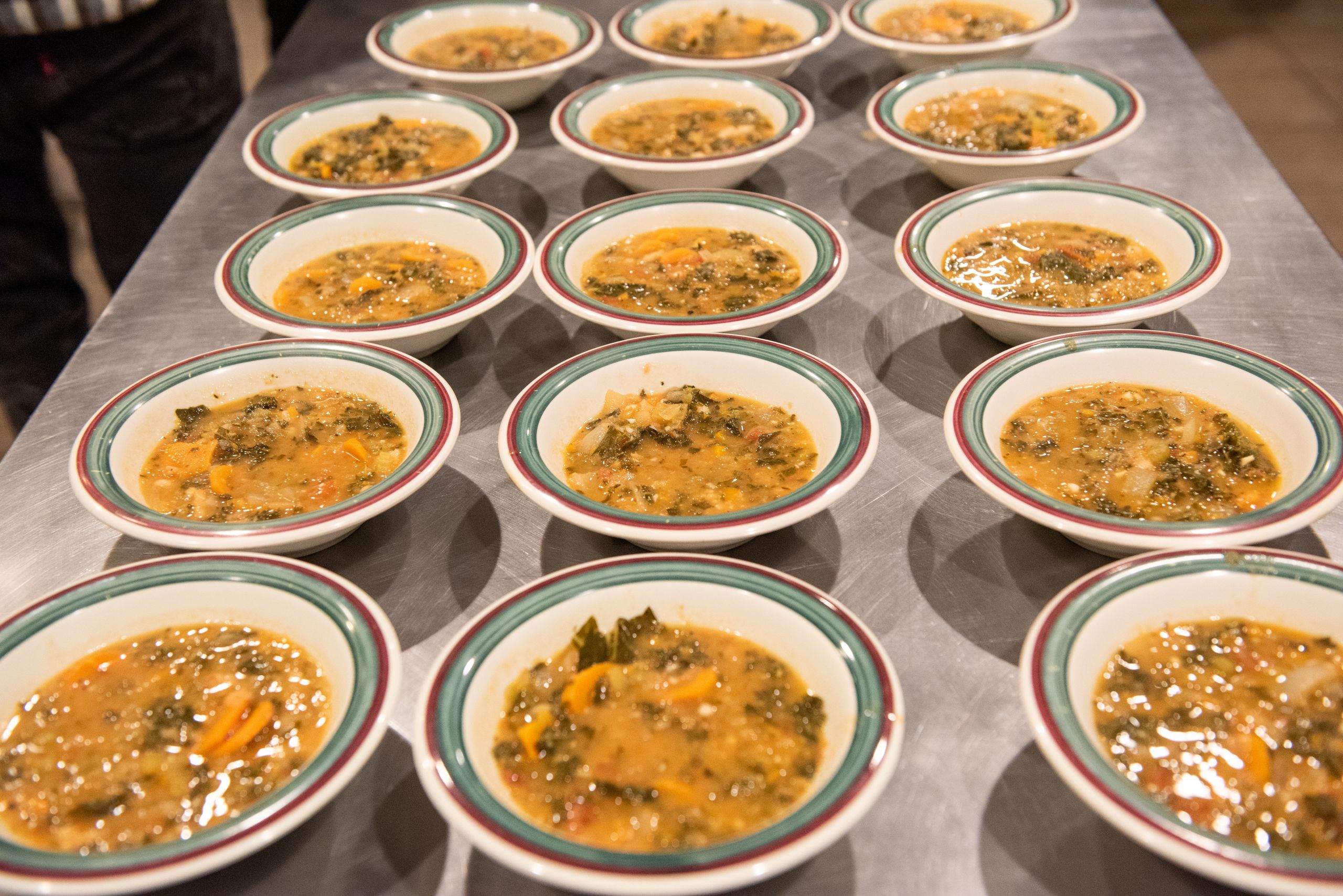 Harvest dinner bowls of soup