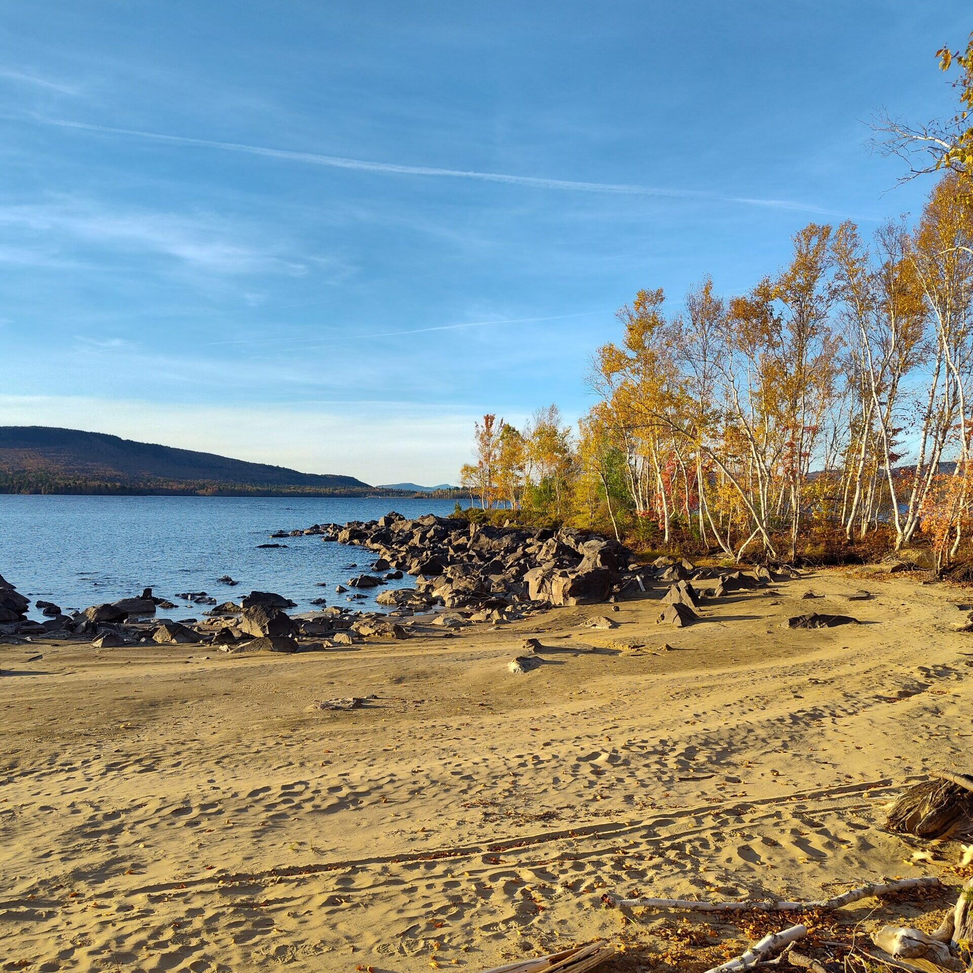 Birch Point in fall