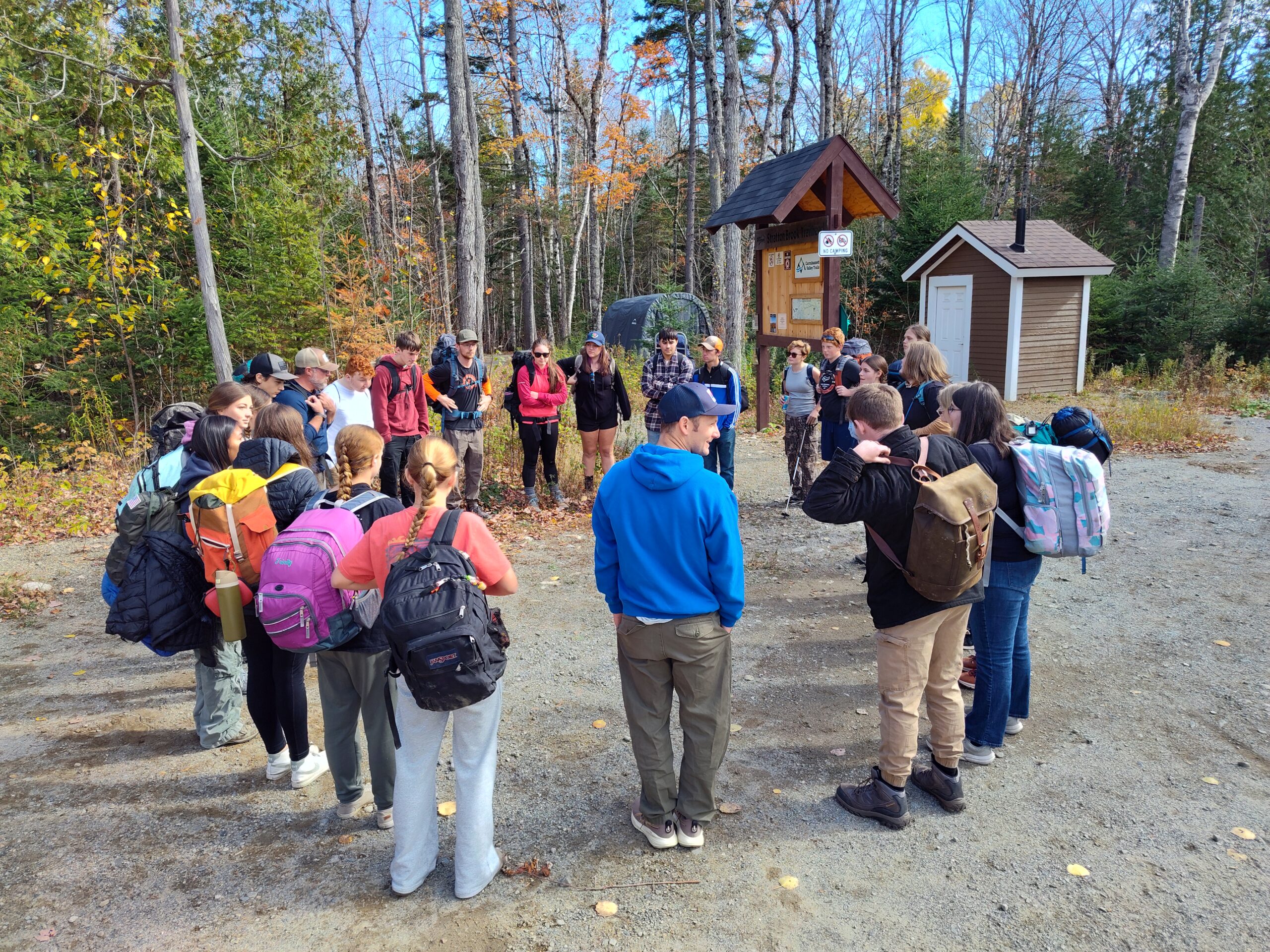 Mt Abram High School at the Stratton Brook Trailhead
