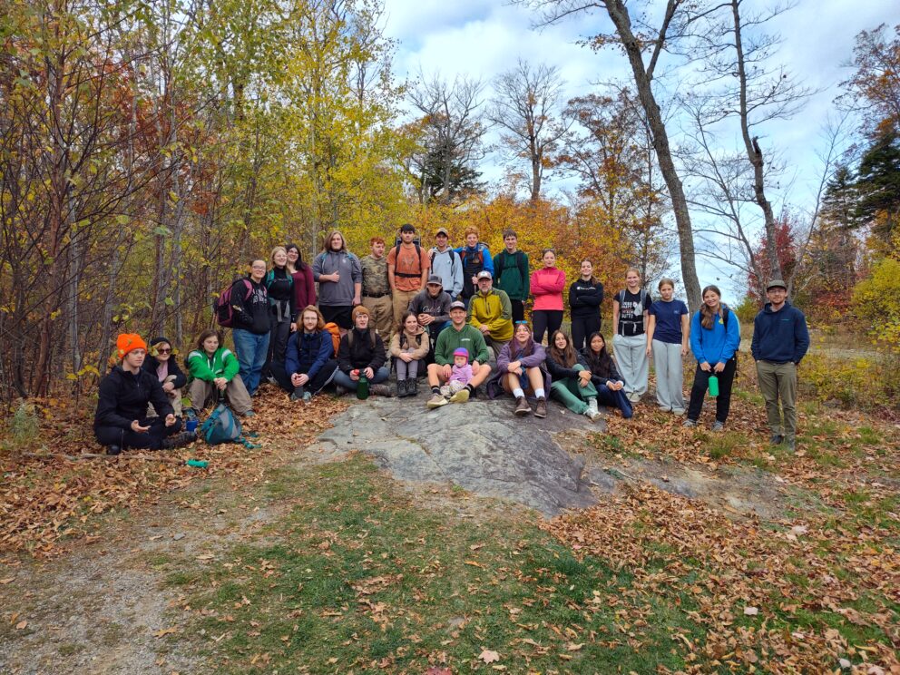 Mt Abram school group at Stratton Brook Hut