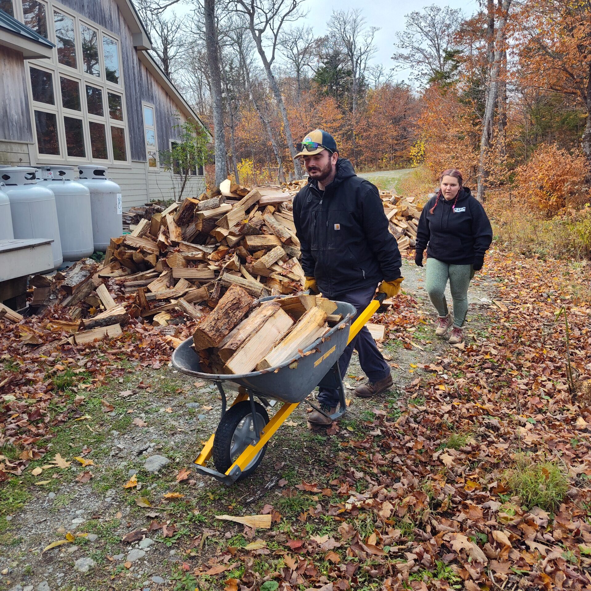 Mainely Outdoors stacking wood