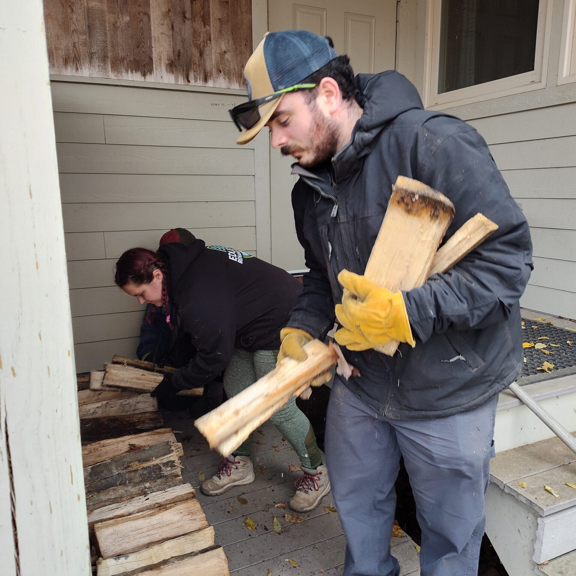 Mainely Outdoors stacking wood