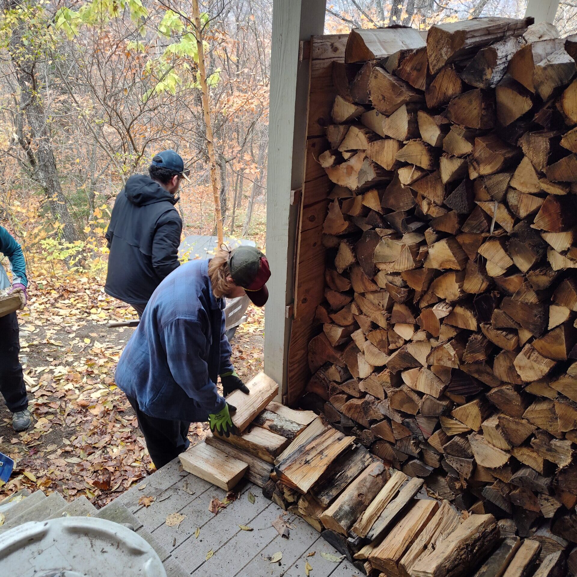 Mainely Outdoors stacking wood