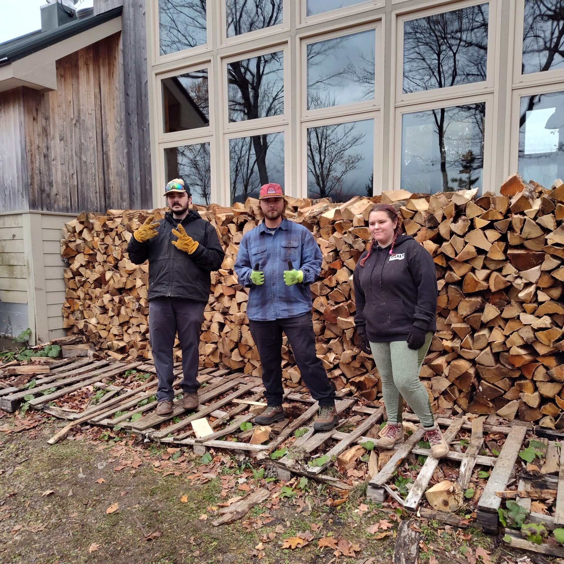 Mainely Outdoors stacking wood