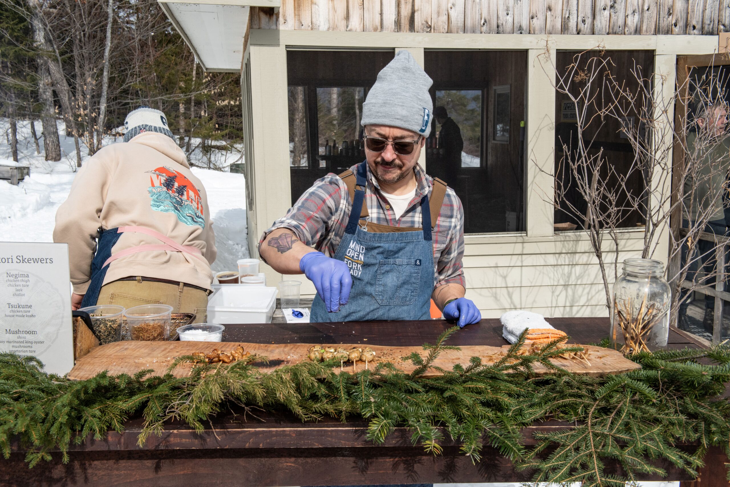 Outdoor food station at Alpine Feast 2026