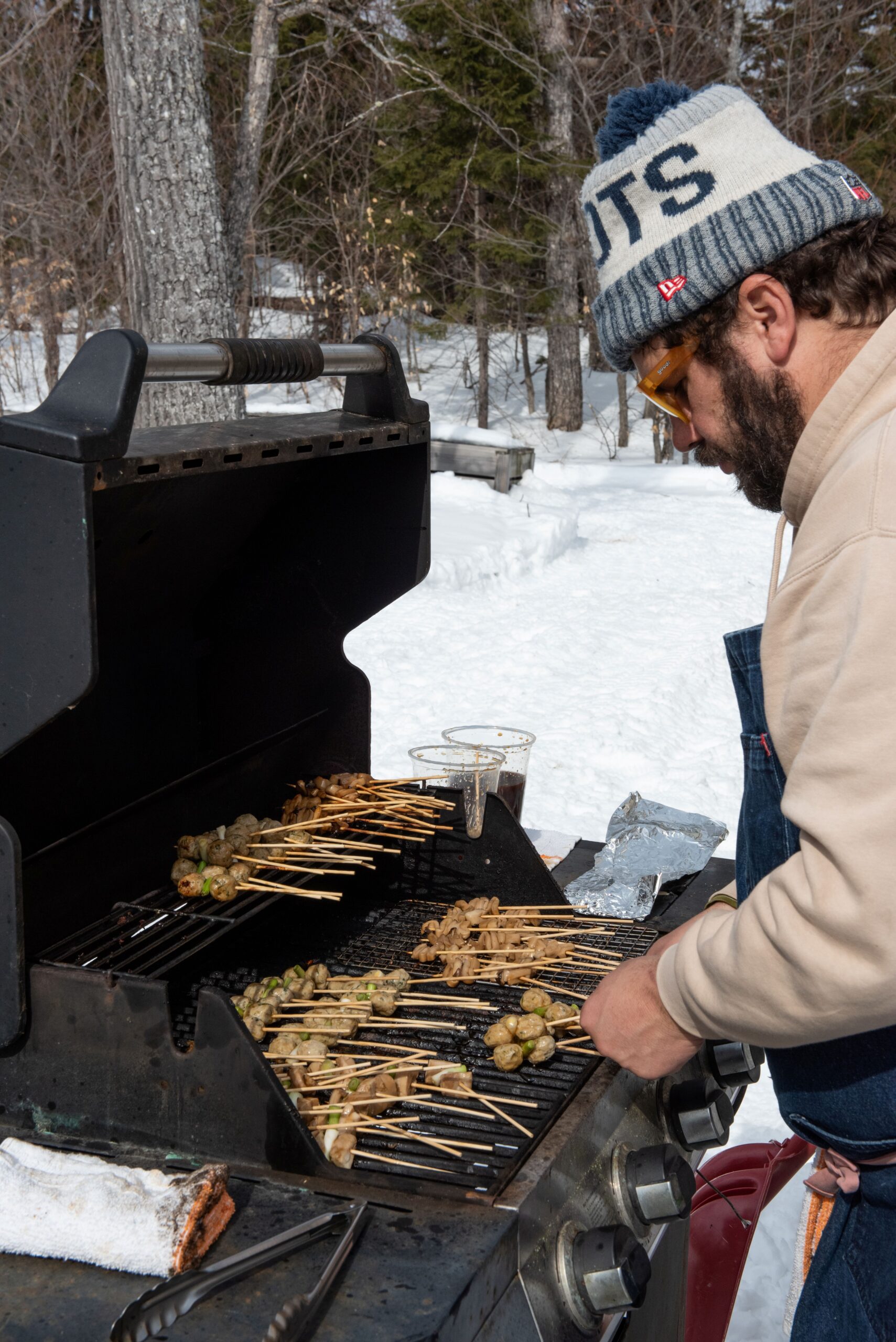 Grilling skewers at Alpine Feast 2026
