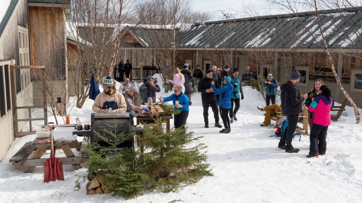 Outside Stratton Brook Hut Alpine Feast 2026