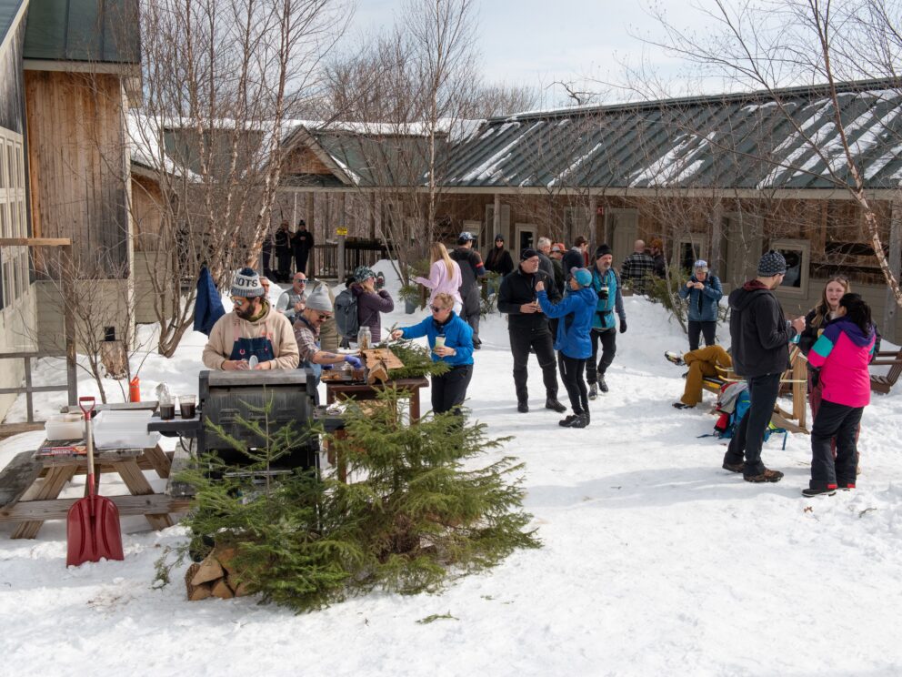 Outside Stratton Brook Hut Alpine Feast 2026