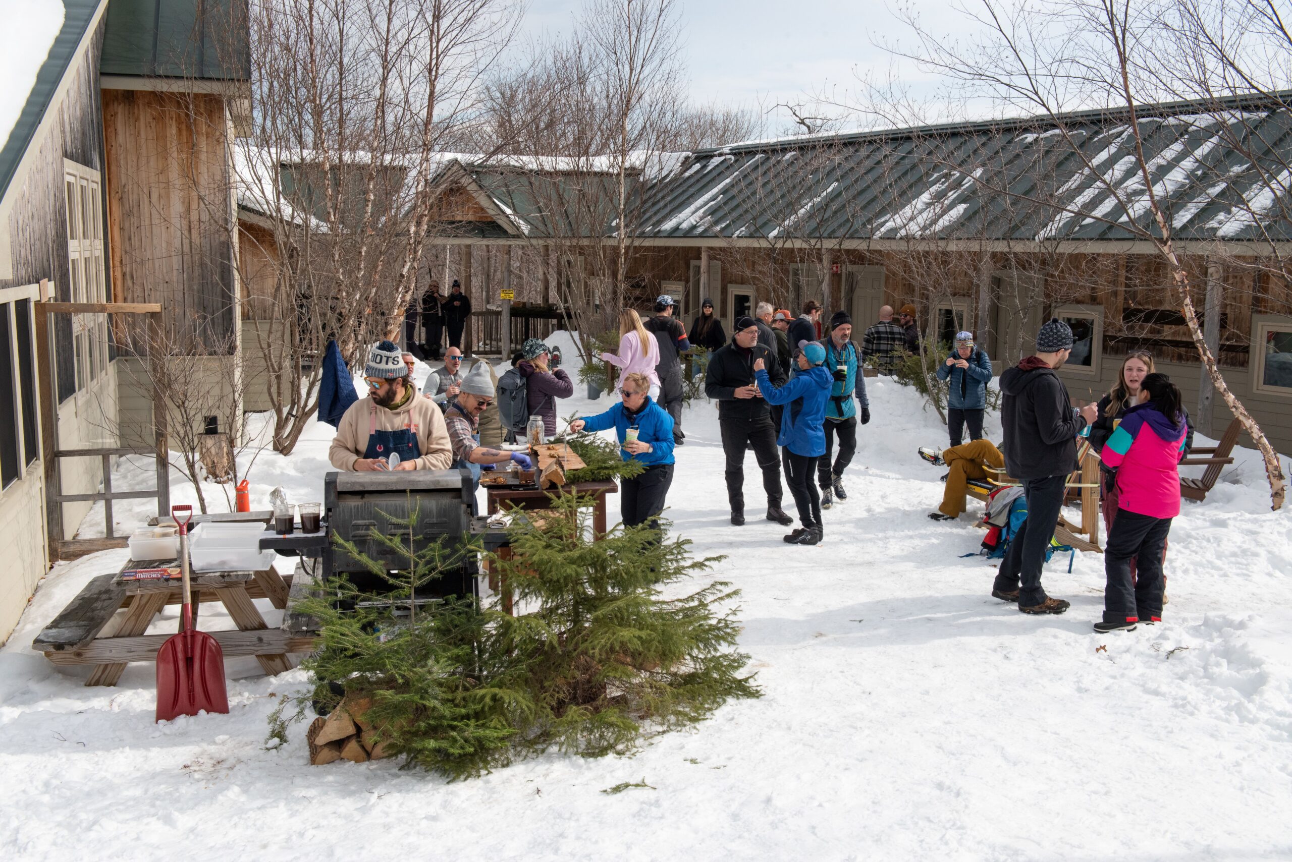 Outside Stratton Brook Hut Alpine Feast 2026