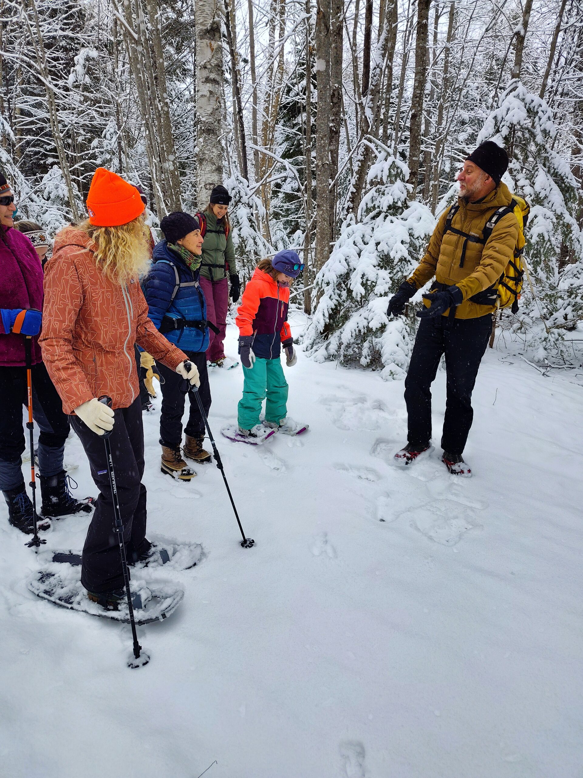 Tracks and Trees guided snowshoe with Bob Duport