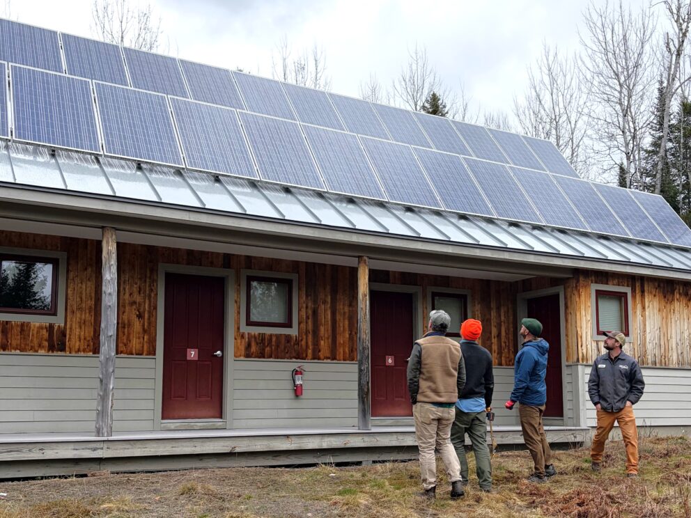 Maine Solar Solutions working at Grand Falls Hut