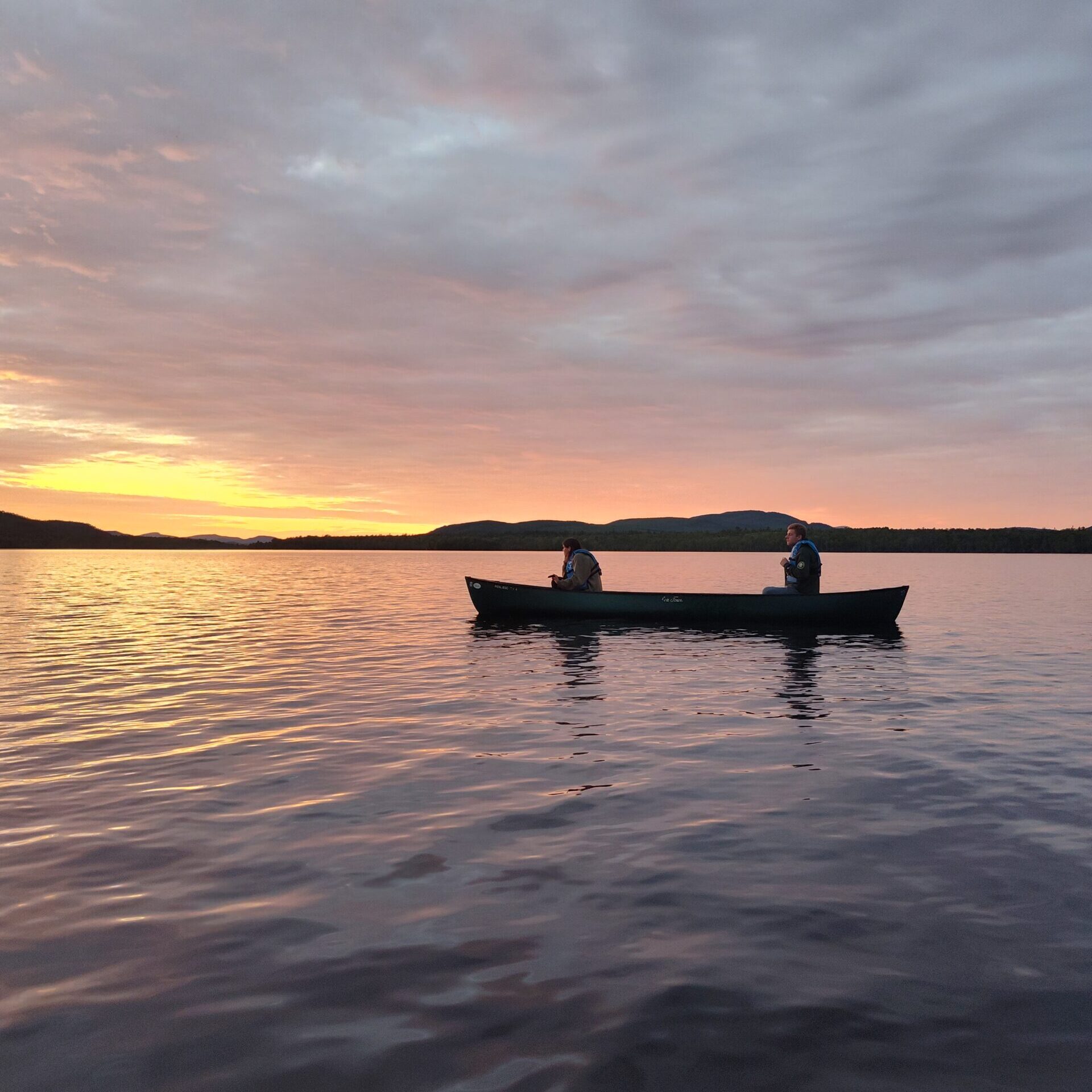 Flagstaff Lake sunset