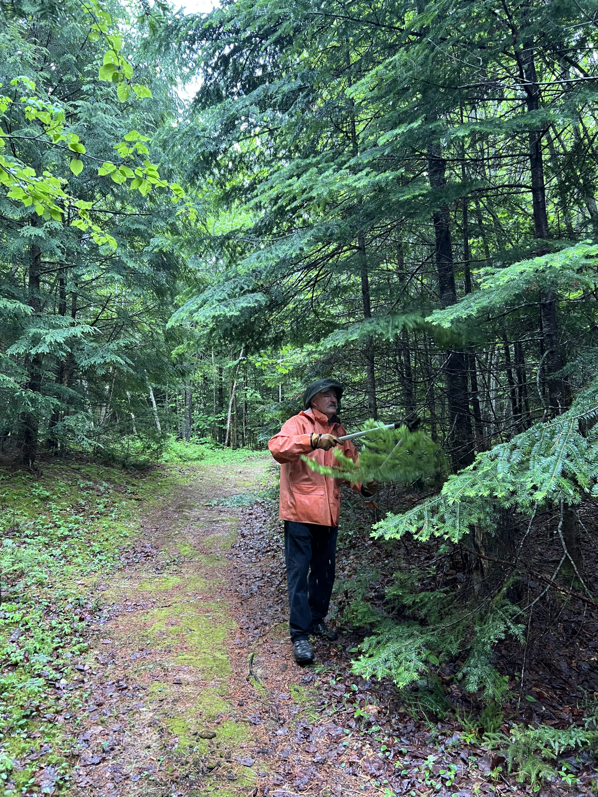 Clearing the trail during the Flagstaff volunteer weekend.