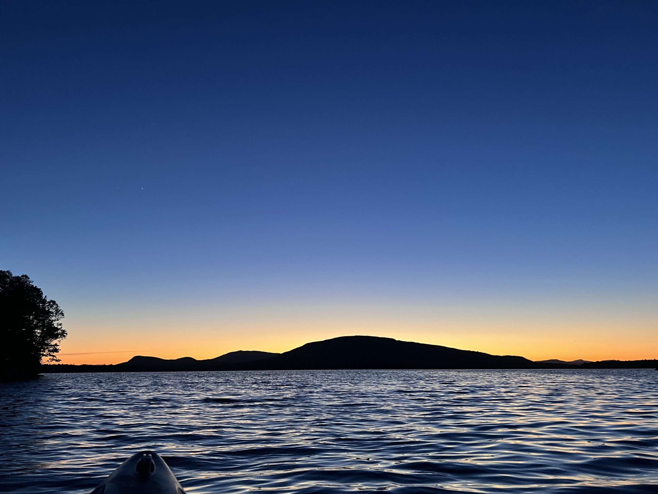 Sunset on Flagstaff Lake