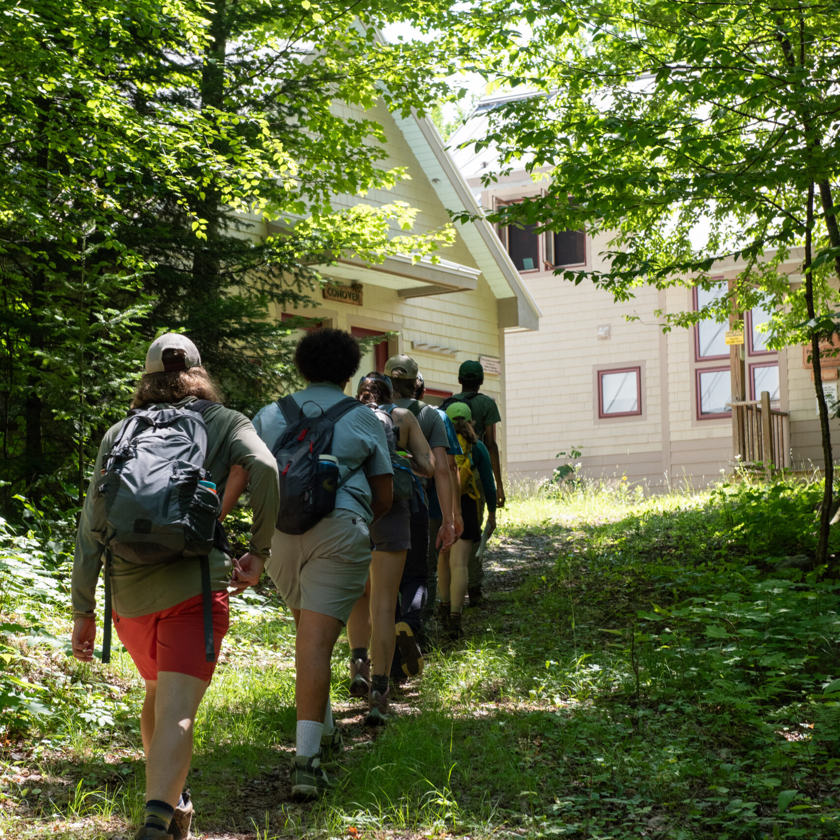 Arriving at Poplar Stream Hut