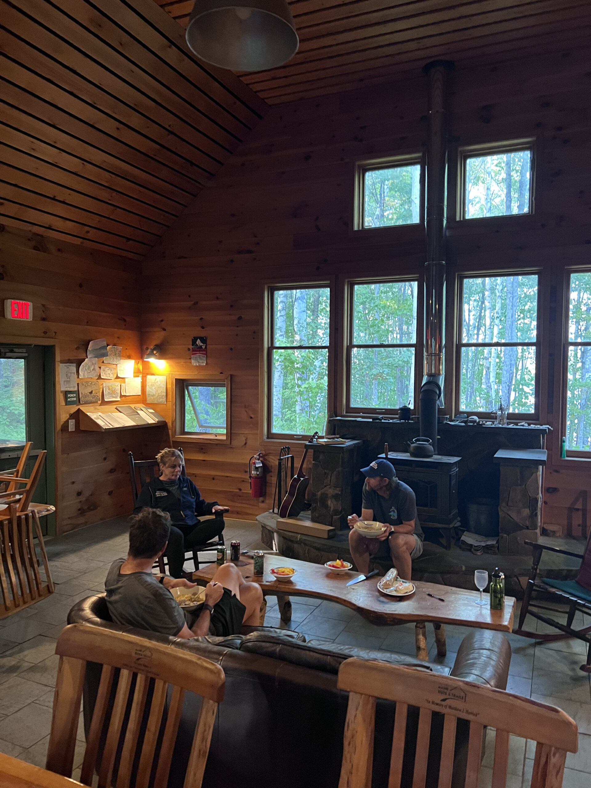 Volunteers at Flagstaff Lake Hut