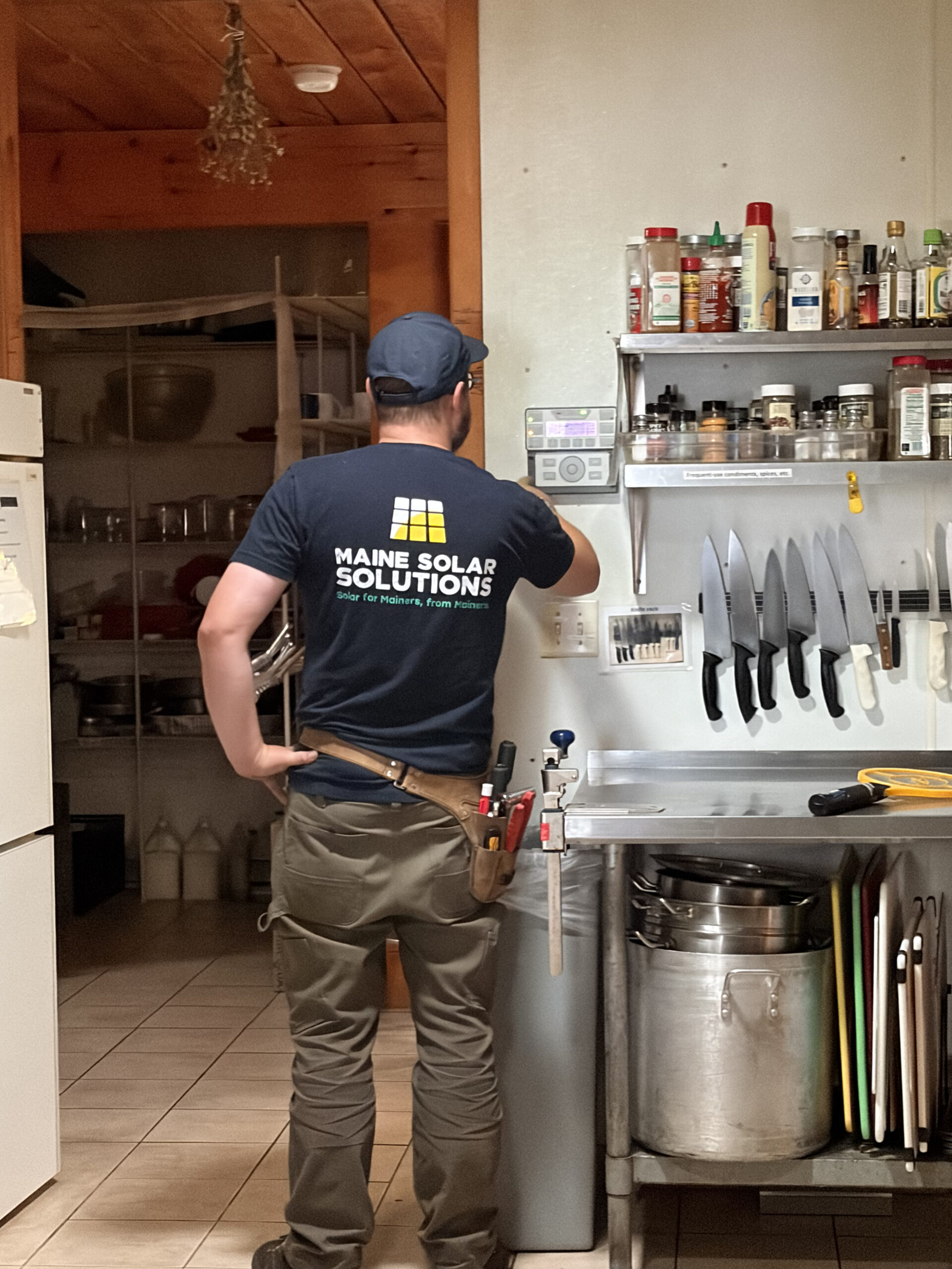 Maine Solar Solutions at Flagstaff Lake Hut.